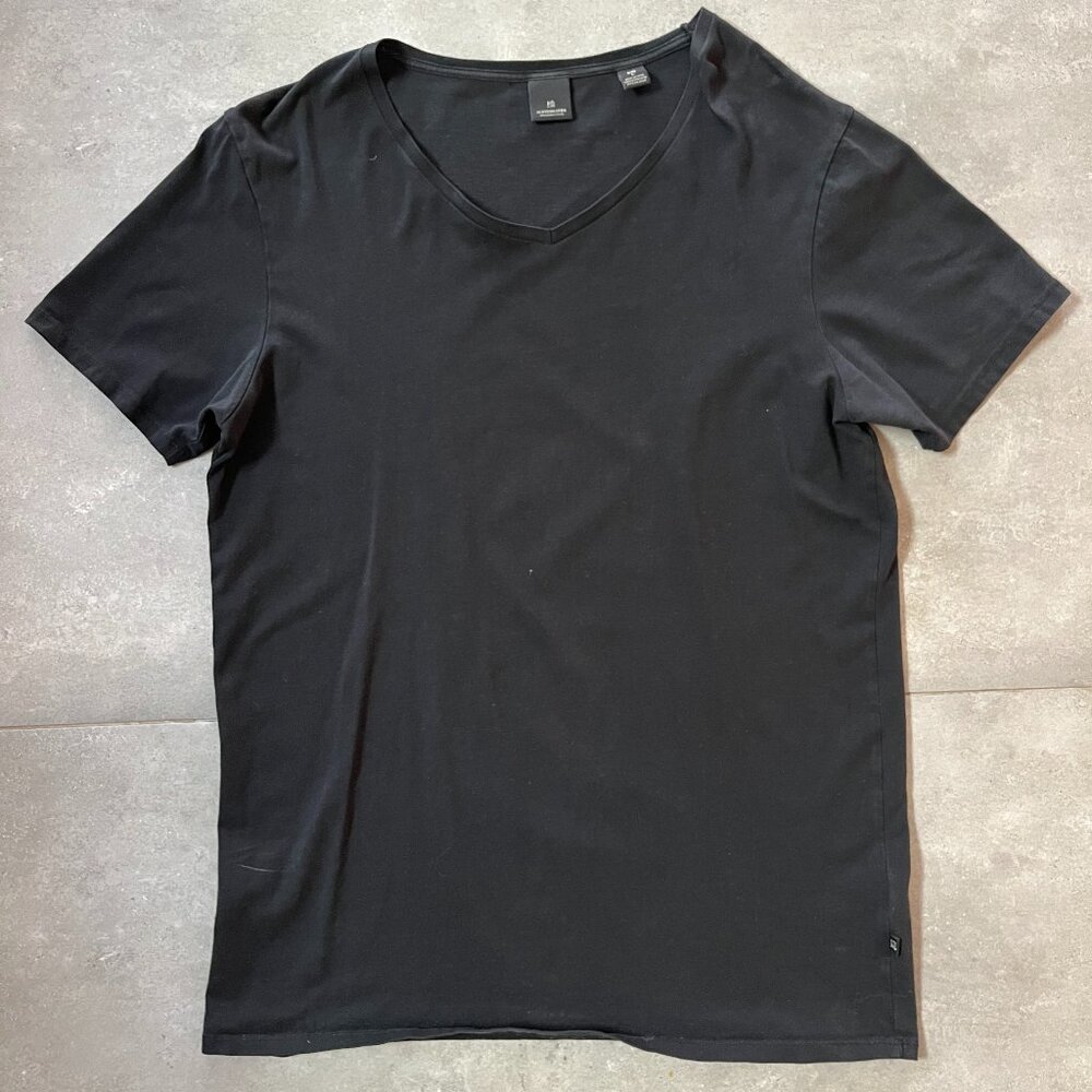 Scotch & Soda LARGE Black V Neck T-Shirt
